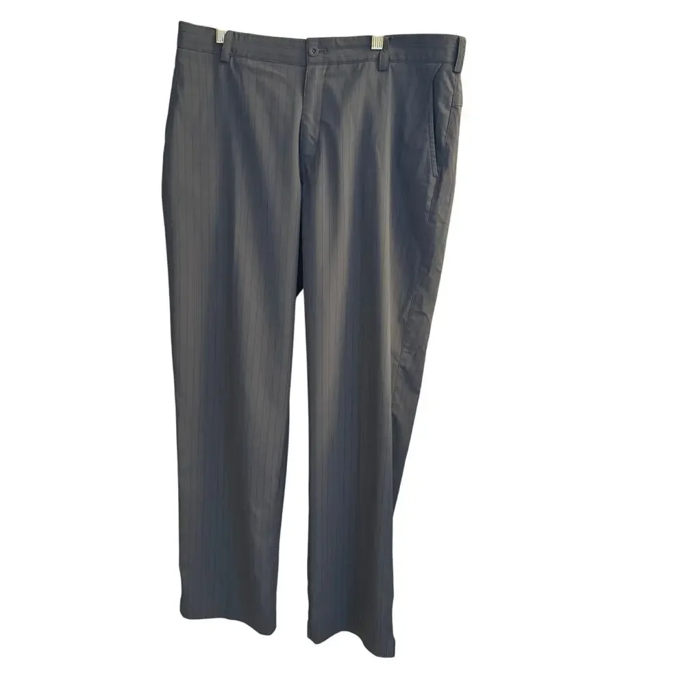 Nike Pants Men's 34x30 Grey Striped‎ Golf Performance Tour